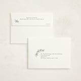 "Laurel Crest" - Birth Announcement Thank You Cards in Muslin by Jessica Williams - FREE Recipient Addressing