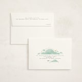 "A Wonderful World" - Birth Announcement Thank You Cards in Blue Jay by Grae - FREE Recipient Addressing