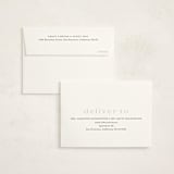 "Classically Stated" - Birth Announcement Thank You Cards in Sugar by Sara Hicks Malone - FREE Recipient Addressing