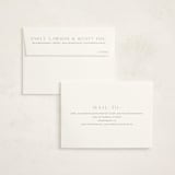 "Typeset" - Birth Announcement Thank You Cards in Cotton by Megan Davis - FREE Recipient Addressing