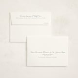 "Signature-esque" - Birth Announcement Thank You Cards in Milk by Lauren Chism - FREE Recipient Addressing