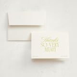 "Little Lemon" - Birth Announcement Thank You Cards in Citrus by Ashlee Townsend - Front