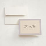 "Dolce" - Birth Announcement Thank You Cards in Grape by Everett Paper Goods - Front