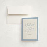 "Bundle of Sweetness" - Birth Announcement Thank You Cards in Powder by Cindy Reynolds - Front