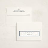 "Hickory stripe" - Birth Announcement Thank You Cards in Denim by Lea Delaveris - FREE Recipient Addressing