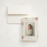 "Flower Petals" - Birth Announcement Thank You Cards in Petals by Melinda Denison - Front