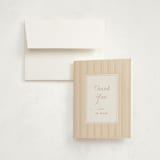 "patterned stripes" - Birth Announcement Thank You Cards in Blush by Ellen Schlegelmilch - Front