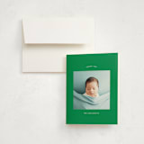 "my child" - Birth Announcement Thank You Cards in Grass by Phrosné Barwood - Front