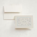 "My Fantastic World Suite" - Birth Announcement Thank You Cards in Navy by Paloma Morand Monteil - Front