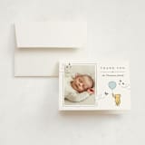 "Disney Sweetest Adventure" - Birth Announcement Thank You Cards in Cloud by Heather Schertzer - Front