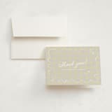 "Dreamland" - Birth Announcement Thank You Cards in Linen by Zove Ahhh - Front