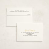 "Goldie" - Birth Announcement Thank You Cards in Banana by Ekko Studio - FREE Recipient Addressing