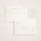 "Tiny Sprig" - Birth Announcement Thank You Cards in Sage by Sarah Brown - FREE Recipient Addressing