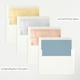 "Corduroy" - Birth Announcements in Sky by Lea Delaveris - Envelope Liner Options