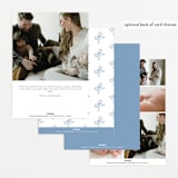 "Arabella" - Birth Announcements in Sky by Jelena Vuletic - Back of Card Options