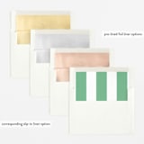 "Hollis" - Birth Announcements in Clover by Megan Davis - Envelope Liner Options