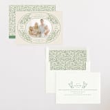 "bunnies and flowers" - Birth Announcements in Sage by Anastasia Makarova - Assembled