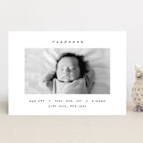 "Pano" - Birth Announcements in Snow by AK Graphics - Front