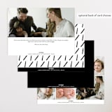 "Pano" - Birth Announcements in Snow by AK Graphics - Back of Card Options
