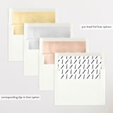 "Pano" - Birth Announcements in Snow by AK Graphics - Envelope Liner Options