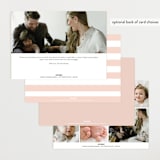 "Love-ly" - Birth Announcements in Blush by Lauren Chism - Back of Card Options