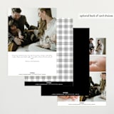 "Dreamer" - Birth Announcements in Onyx by Pixel and Hank - Back of Card Options