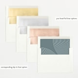 "Take Shape" - Birth Announcements in Snow by Lauren Chism - Envelope Liner Options