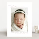 "Sweetest" - Birth Announcements in Rose by Jenna Holcomb - Front