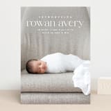 "Exemplary" - Birth Announcements in Cotton by Olivia Raufman - Front