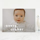 "Modern Name" - Birth Announcements in Moon by Robin Ott - Front