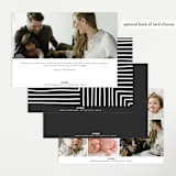 "Modern Name" - Birth Announcements in Moon by Robin Ott - Back of Card Options