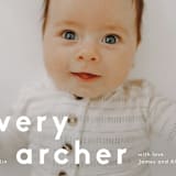 "Modern Name" - Birth Announcements in Moon by Robin Ott - Detail