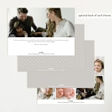 "the edit" - Birth Announcements in Simply White by Sara Hicks Malone - Back of Card Options