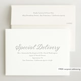 "Georgette" - Birth Announcements in Cotton by Megan Davis - FREE Recipient Addressing