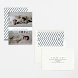 "stripe classic" - Birth Announcements in Sky by Sara Hicks Malone - Assembled