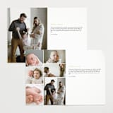 "Classical Border" - Birth Announcements in Creme by mo kelley - Interior Options