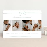 "Gift" - Birth Announcements in Mint by Erin L. Wilson - Front