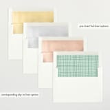 "Gift" - Birth Announcements in Mint by Erin L. Wilson - Envelope Liner Options