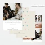 "Wavy Pastel Frame" - Birth Announcements in Cream by Baumbirdy - Back of Card Options