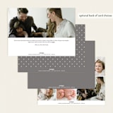 "Written Whimsy" - Birth Announcements in Snow by Lauren Chism - Back of Card Options