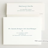 "Sweet Stripes" - Birth Announcements in Baby Blue by Alston Foster - FREE Recipient Addressing