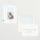 "Little Darling" - Birth Announcements in Baby Blue by Alston Foster - Assembled
