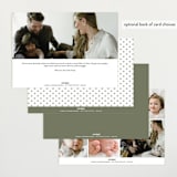 "Walden" - Birth Announcements in Fern by Megan Davis - Back of Card Options