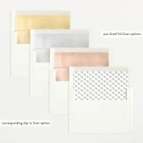 "Understated" - Birth Announcements in Lily by Sara Hicks Malone - Envelope Liner Options