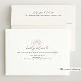 "Meet our baby" - Birth Announcements in Blush by Elan Studio - FREE Recipient Addressing