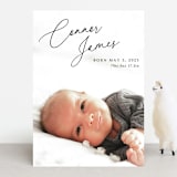 "On The Horizon" - Birth Announcements in Obsidian by Kaydi Bishop - Front