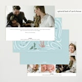 "A Wonderful World" - Birth Announcements in Blue Jay by Grae - Back of Card Options