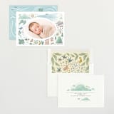 "A Wonderful World" - Birth Announcements in Blue Jay by Grae - Assembled