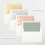 "Delicate" - Birth Announcements in Powder by Sara Hicks Malone - Slip-In Envelope Liners