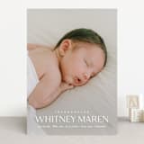 "Baby Classic" - Birth Announcements in Cloud by Carolyn MacLaren - Front